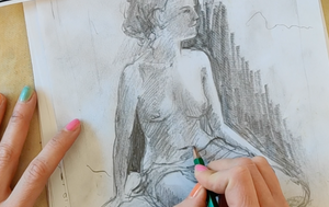Femme Assise - Seated Woman-Atelier Toriko