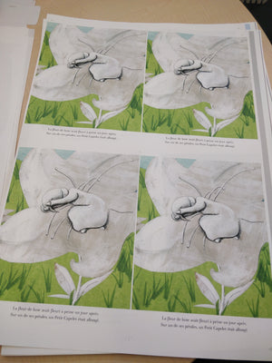 The Only Lonely Cloak is being printed! - Le Petit Capelet est en train d'être imprimé!-Atelier Toriko