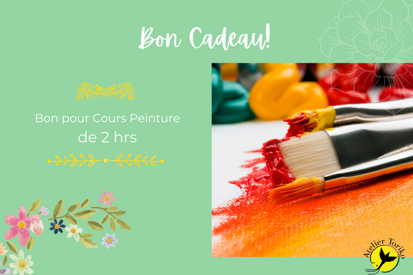 Bon Cadeau Peinture Adultes - Gift Coupon Painting Adults 2 hrs